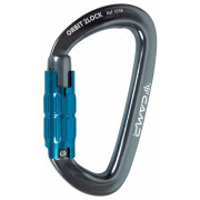 Karabiner Camp Orbit 2Lock - Gun Metal / Blue siva/plava Gun Metal / Blue