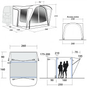Šator za kamper Outwell Newburg 160 Air