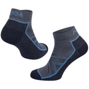 Čarape MOOA Merino Adventure Low plava Denim Blue