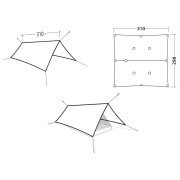 Zaklon Robens Vestis 3.10 x 2.92 Duo tarp UL