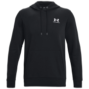 Muška dukserica Under Armour Essential Fleece Hoodie crna Black/White