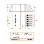 Obiteljski šator Vango Savannah 600XL Package