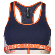 Grudnjak Mons Royale Sierra Sports Bra (2020) plava/narančasta Navy/OrangeSmash