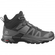 Muške cipele za planinarenje Salomon X Ultra 4 Mid Wide Gtx crna/siva