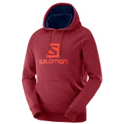 Muška dukserica Salomon Logo Hoodie M crvena BikingRed