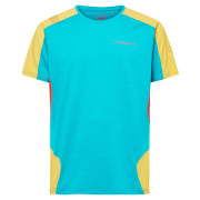 Muška majica La Sportiva Compass T-Shirt M svijetlo plava Tropic Blue/Bamboo