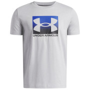 Dječja funkcionalna majica Under Armour UA B Boxed Sports Update SS Mod Gray Light Heather svijetlo siva Mod Gray Light Heather / / Black