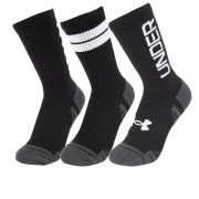 Set čarapa Under Armour Perf Tech Nov 3pk Crew crna/bijela Black/White