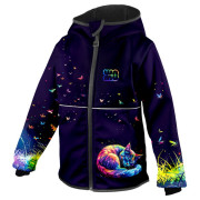 Dječja softshell jakna WAMU Dark Purple tamno ljubičasta DARK PURPLE