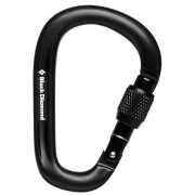 Karabiner Black Diamond Pearlock Screwgate crna black