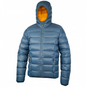 Muška pernata jakna Warmpeace Vernon plava/narančasta