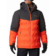 Muška jakna Columbia Wild Card Down Jacket crna/crvena RedQuartzShark