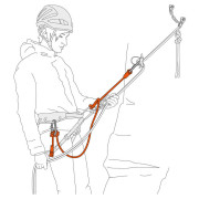 Jednostruka pupkovina za penjanje Petzl Dual Connect Adjust
