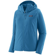 Ženska jakna Patagonia Women's R1® CrossStrata Hoody plava Aquatic Blue