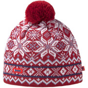 Pletena kapa od merino vune Kama AW06 crvena red