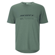 Muška biciklističa majica Scott Tee M's Vertic DRI SS tamno zelena tranquil green
