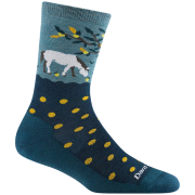 Ženske čarape Darn Tough Wild Life Crew Lightweight With Cushion plava dark teal