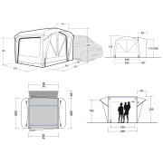 Šator za kamper Outwell Cross PowerAir