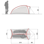 Ultralagani šator za 2 osobe Vaude Ultralight Hogan 2P