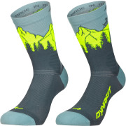 Čarape Dynafit Traverse Crew Sk siva/žuta cinder ULTRA YELLOW/5A30