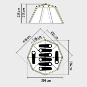 Veliki obiteljski šator za 8 osoba Coleman Octagon 8