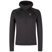 Muške funkcionalne majice dugih rukava Montura Fadis Grid Hooded Maglia crna Black