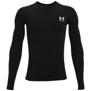 Dječja funkcionalna majica Under Armour UA HG Armour LS Black crna/bijela Black / / White