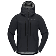 Muška jakna Norrona trollveggen Gore-Tex Pro light Jacket crna Caviar Black