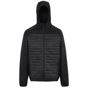 Muška jakna Regatta Newhill Hybrid siva Ash/Black