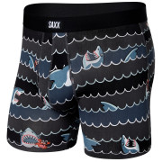 Bokserice Saxx Daytripper Boxer Brief Fly crna/siva
