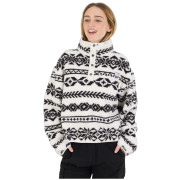Ženska dukserica Fundango Pacha Fleece Jacket bijela/crna inka