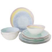Set posuđa Bo-Camp Tableware Barfleur 12pcs mješavina boja Pastel
