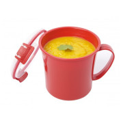 Šalica Sistema Microwave Medium Soup Mug Red