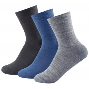 Čarape Devold Daily Light Sock 3PK crna/plava IndigoMix