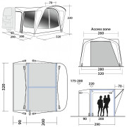 Šator za kamper Outwell Parkville 200SA