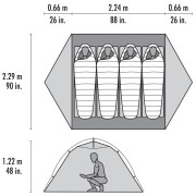 Turistički šator MSR Elixir 4 Tent
