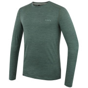 Muška majica MOOA MerinoSilk 160 long zelena green melange