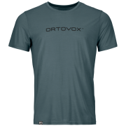Muške funkcionalne majice Ortovox 150 Cool Brand Ts M siva/crna Dark Arctic Grey