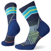 Ženske čarape Smartwool W Run Targeted Cushion Mid Crew plava / svijetloplava