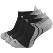 Čarape MOOA Bamboo Active Low 3-pack siva Grey/Grey