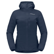 Ženska jakna Norrona falketind aero60 Zip Hood tamno plava Indigo Night