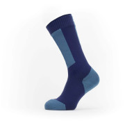 Vodootporne čarape SealSkinz Runton 2023 plava / svijetloplava Navy Blue/Red