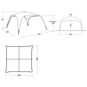 Zaklon Outwell Wakefield Shelter XL
