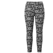 Ženske funkcionalne gaće Smartwool W Classic Thermal Merino Base Layer Bottom crna/bijela BLACK DECOR FLORAL