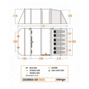 Obiteljski šator Vango Savannah Air 600XL Package