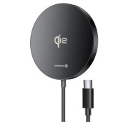 Bežični punjač Swissten MagPuck crna