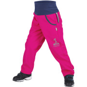 Dječje softshell hlače Unuo Fleece ružičasta