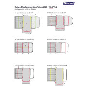 Rezervna zračnica Outwell Air Repair - Tube kit 2 (red)