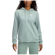 Ženska dukserica Under Armour Rival Terry Hoodie svijetlo zelena Silica Green / / White