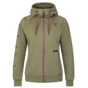 Ženska dukserica Rafiki Nuria Zip tamno zelena burnt olive